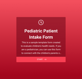 Pediatrik Hasta Giriş Form Template