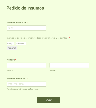 Pedido De Insumos