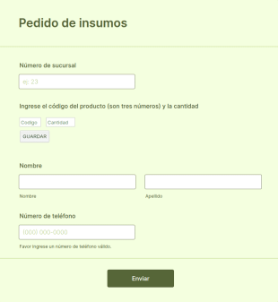 Pedido De Insumos