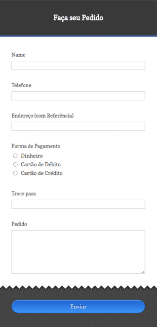 Pedido De Pizza