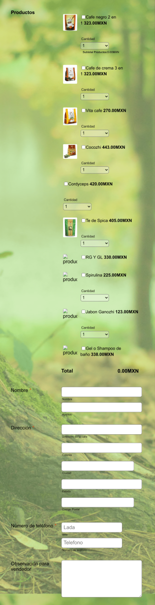Pedidos Dxn Form Template