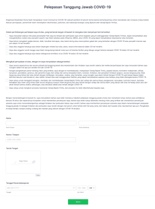 Pelepasan Tanggung Jawab BHFP COVID 19