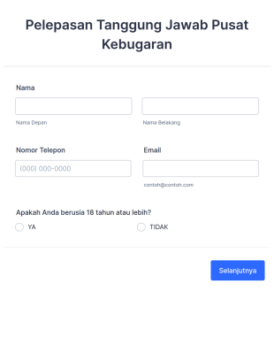 Pelepasan Tanggung Jawab Pusat Kebugaran