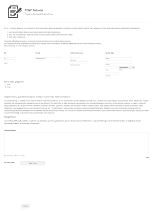 PEMF Hayvan Bırakma Ve Feragat Form Template