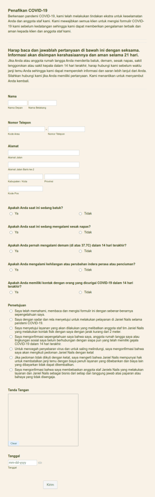 Penafikan COVID 19