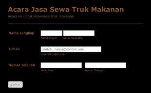 Pendaftaran Acara Jasa Sewa Truk Makanan