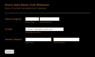 Pendaftaran Acara Jasa Sewa Truk Makanan