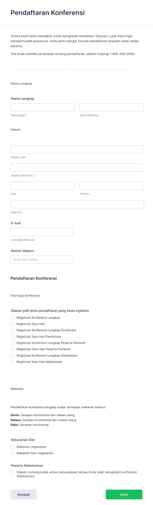 Pendaftaran Konferensi