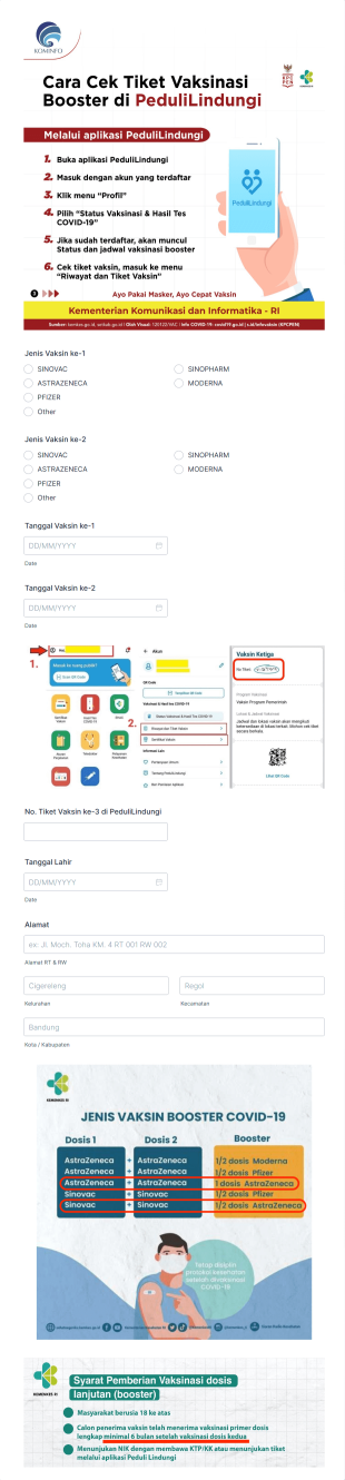 Pendaftaran Vaksin Booster (Az)
