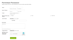 Permintaan Penawaran DH Form Template