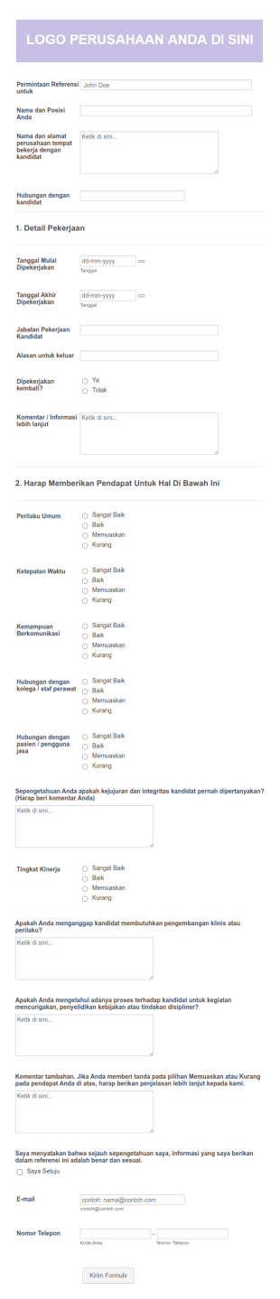 Permintaan Referensi Karyawan