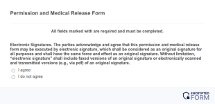 Permission And Medical Release Form Template