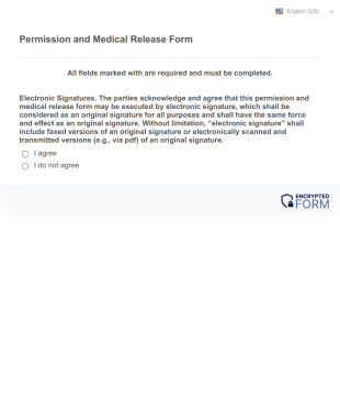 Permission And Medical Release Form Template