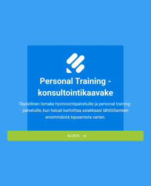 Personal Training Konsultointikaavake