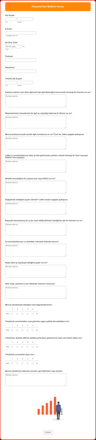 Personel Geri Bildirim Form Şablonu