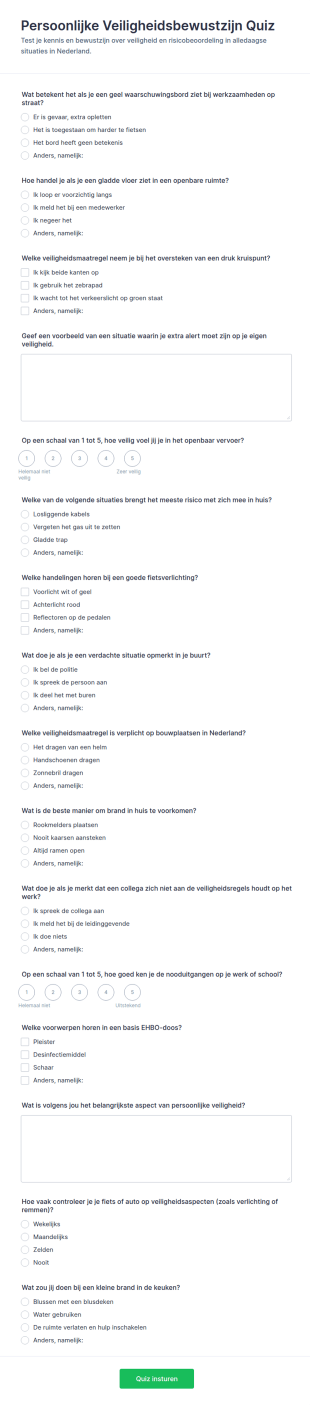 Persoonlijke Veiligheidsquiz