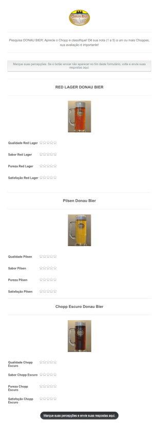 Pesquisa Chopp Donau Bier Aprecie O Chopp E Classifique De Sua Nota Sua Avaliacao E Importante