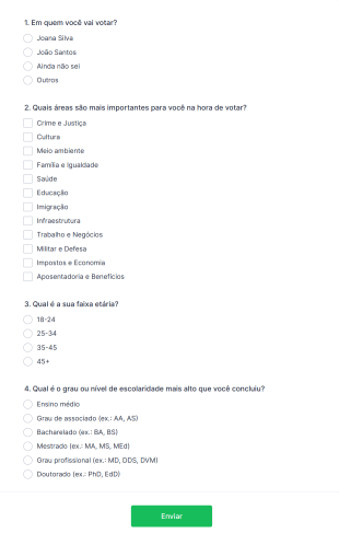 Pesquisa De Opinião