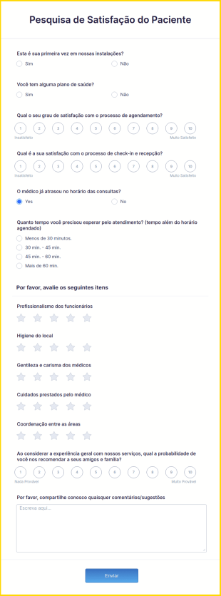 Pesquisa De Satisfação Do Paciente