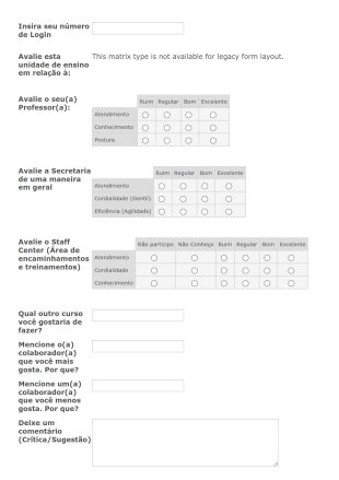 Pesquisa De Satisfação Prepara Form Template