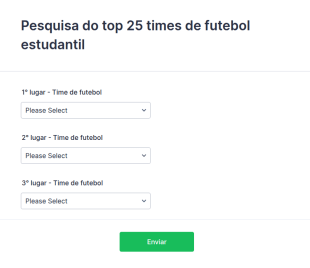 Pesquisa Do Top 25 Times De Futebol Estudantil