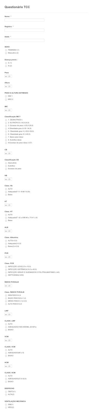 Pesquisa Para TCC Form Template