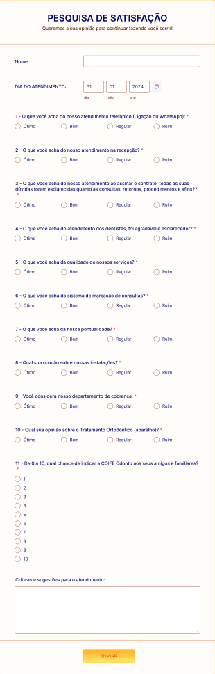 Pesquisa Satisfação Coife