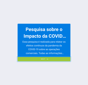 Pesquisa Sobre O Impacto Da COVID 19 Para As Empresas Form Template