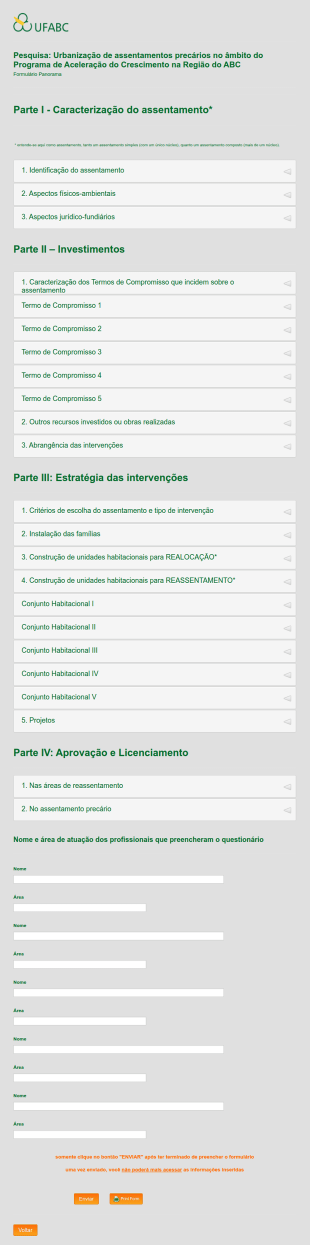 Pesquisa: Urbanização De Assentamentos