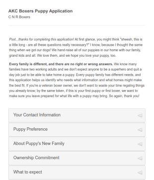 Pet Adoption Custody Form Template