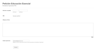 Petición Educación Esencial E.o