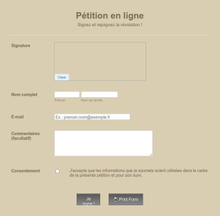 Pétition En Ligne