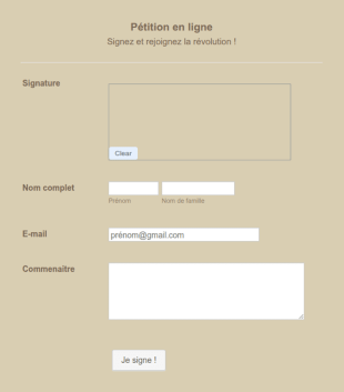 Pétition En Ligne
