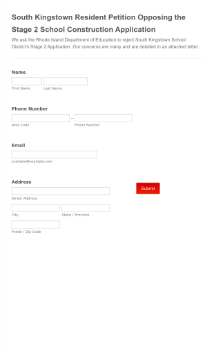 Petition Letter To Town Council Form Template