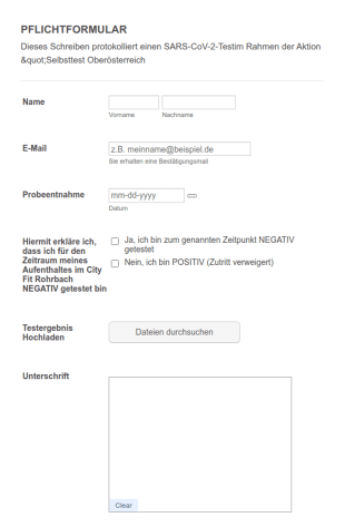 Pflichtformular