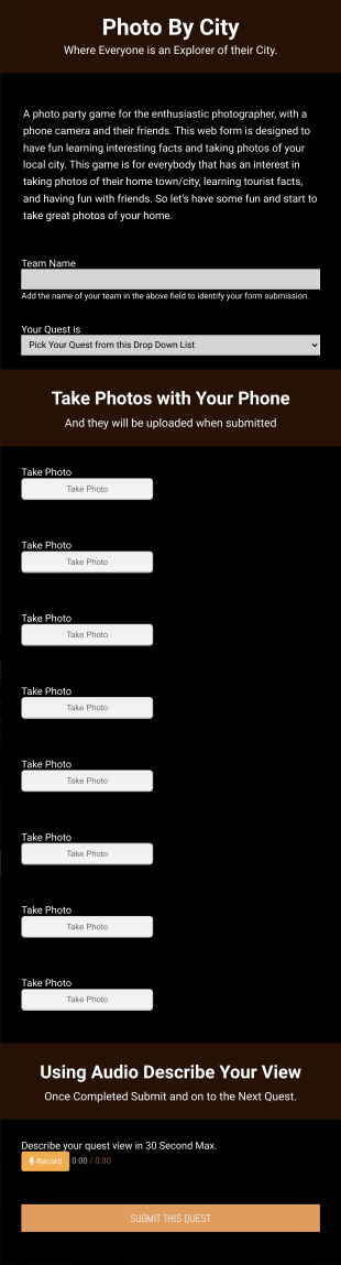 Photo By City Form Template