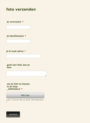 Photo Upload Form In Dutch