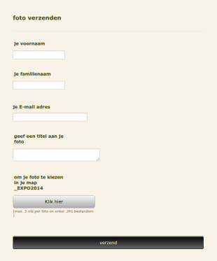 Photo Upload Form In Dutch