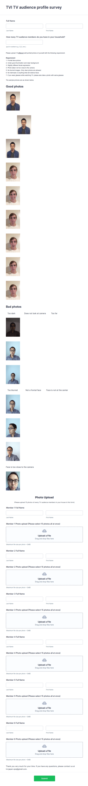Photo Upload Template