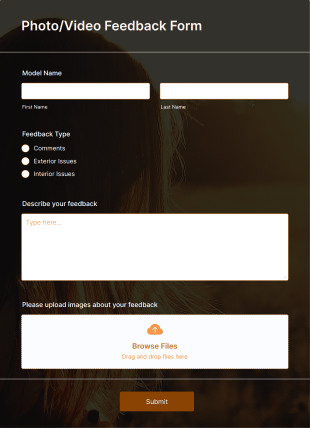 Photo Video Feedback Form Template