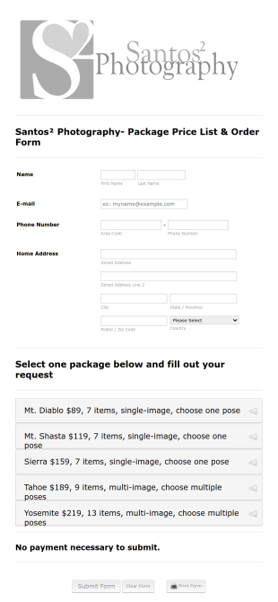 Custom Simple Order Form Template | Jotform