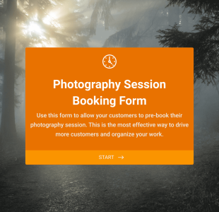 Photo Shoot Booking Form Template