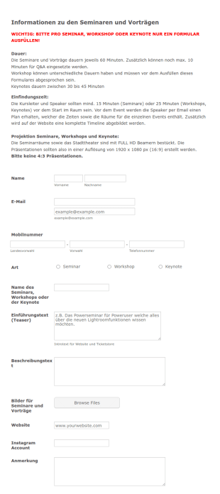 PhotoSCHWEIZ Seminare Und Workshops
