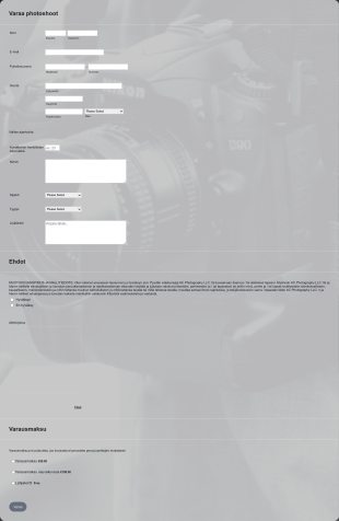 Photoshootin Varauslomake Form Template