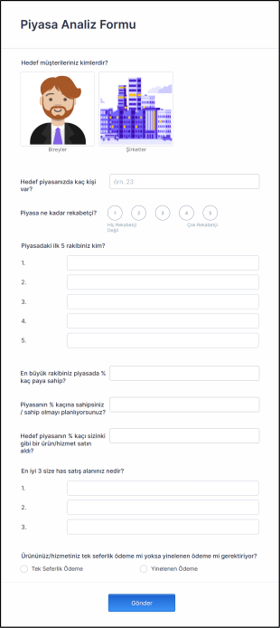 Piyasa Analiz Form Template