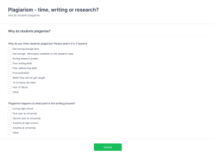 Plagiarism Time, Writing Or Research? Form Template