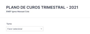 Plano De Curso Trimestral 2021 Form Template