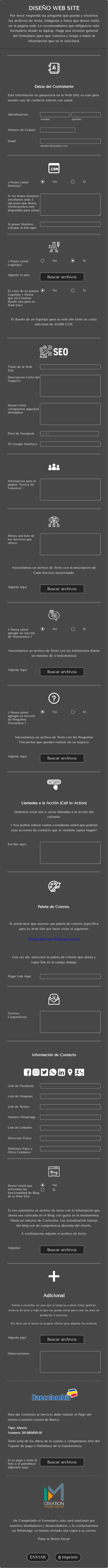 Plantilla Con Bancolombia