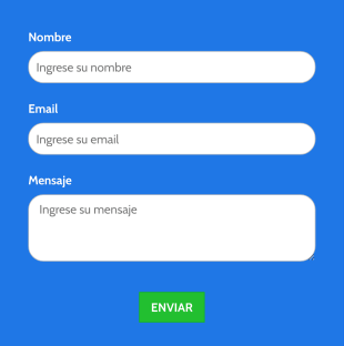 Plantilla De Contacto Azul Básico