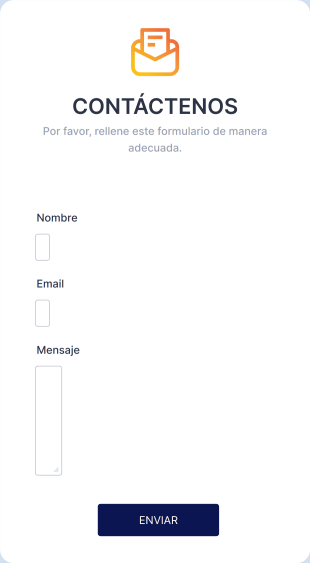 Plantilla De Formulario De Contacto Web Form Template